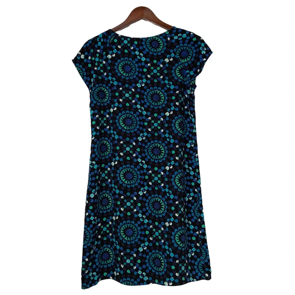 Merona Medallion Dress Womens Medium Casual Short Sleeve Dress